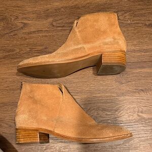 Soludos Tan Suede Ankle Boots